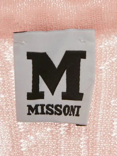 Pre-owned Missoni Knit Ruffled Mini Dress In Pink