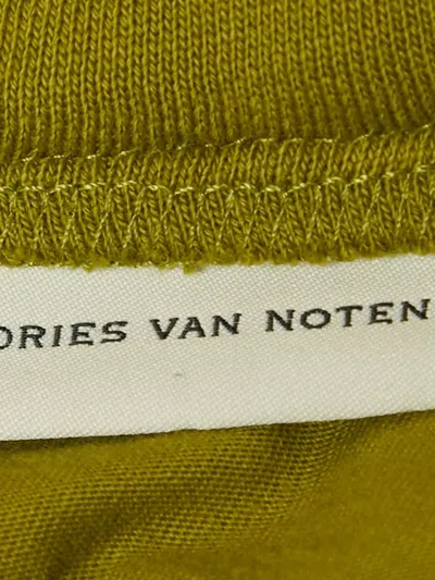 Pre-owned Dries Van Noten Knit Wide-leg Trousers In Green