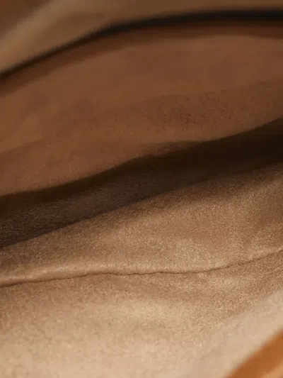 Pre-owned Aigner Quilted Leather Top Handle Bag In Brown