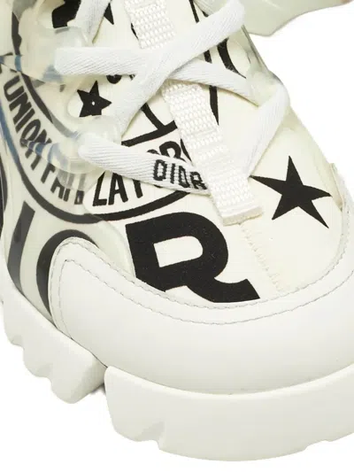 Pre-owned Dior D-connect Low-top Sneakers In White