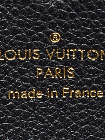 Pre-owned Louis Vuitton Zippy Monogram Empreinte Leather Wallet In Black