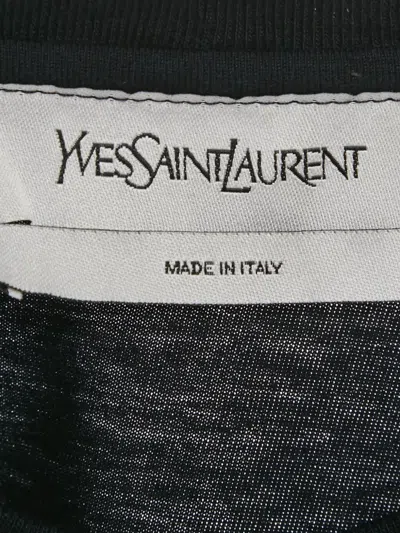 Pre-owned Saint Laurent Paper Clip Print T-shirt In Black