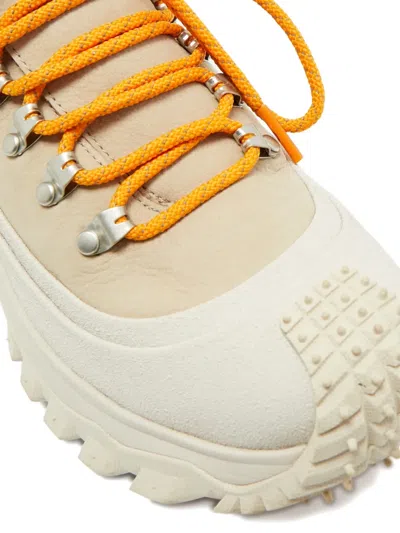Pre-owned Moncler Vintage Trailgrip Gtx Suede Sneakers In Neutral