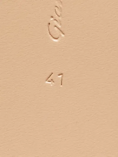 Pre-owned Gianvito Rossi Pointed-toe Leather Pumps In Neutral