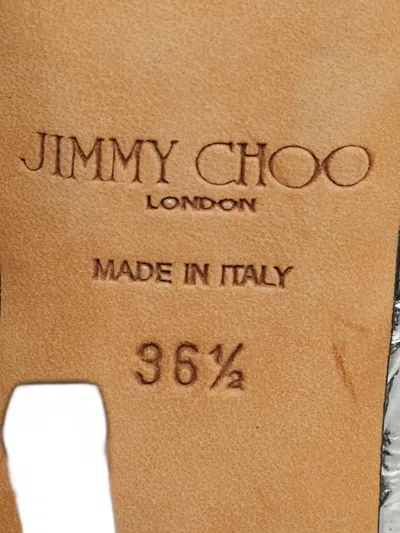 Pre-owned Jimmy Choo Annabell Leather Pumps In Silver