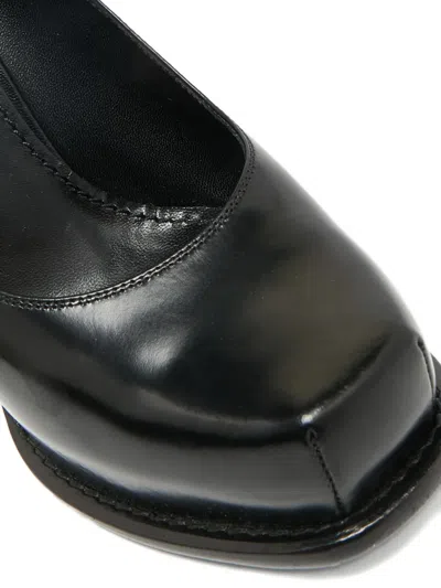 Pre-owned Louis Vuitton Mary-jane Platform Leather Pumps In Black