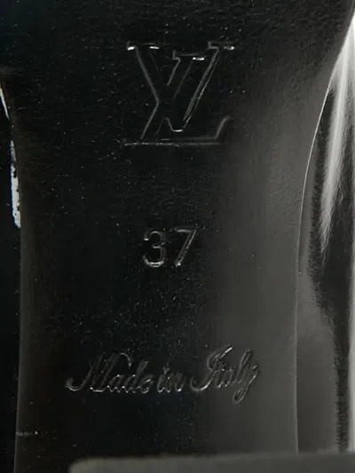 Pre-owned Louis Vuitton Mary-jane Platform Leather Pumps In Black