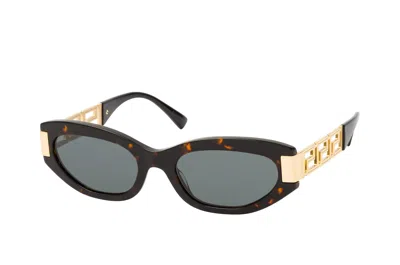 Versace Full Frame Sunglasses In Black