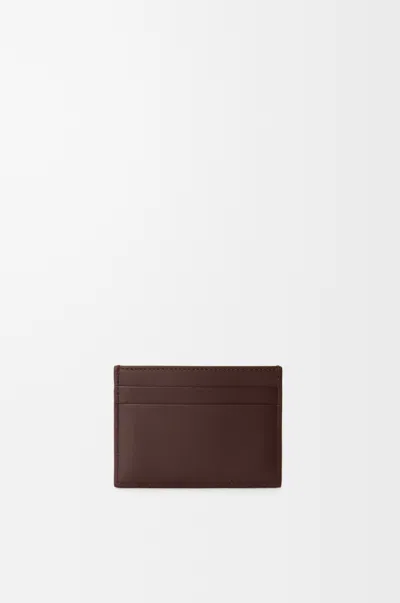 Loewe Cats Plain Cardholder In Classic Calfskin In Brown
