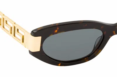 Versace Full Frame Sunglasses In Black
