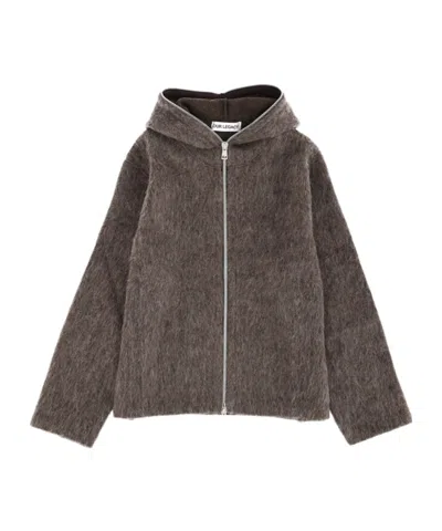 Our Legacy Grey Wool Blend Sweatshirt In Brown