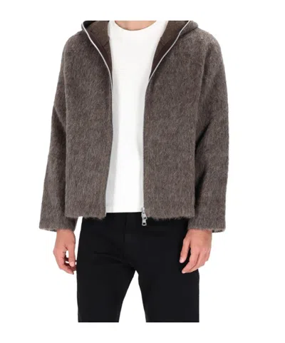 Our Legacy Grey Wool Blend Sweatshirt In Brown