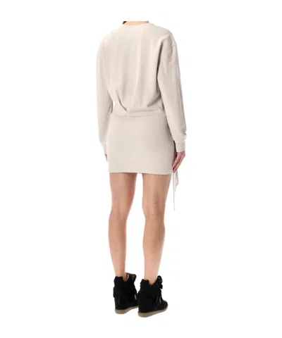 Isabel Marant Étoile Long Sleeve Dress In Neutral