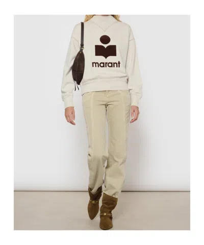 Isabel Marant Long-sleeved Sweatshirt In Neutral