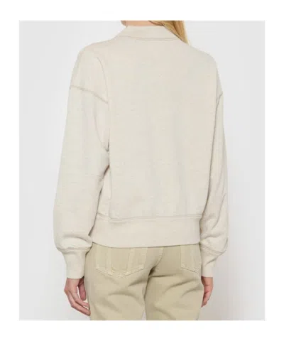 Isabel Marant Long-sleeved Sweatshirt In Neutral
