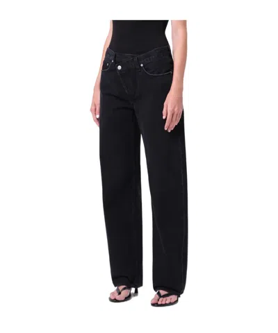 Agolde Arc Criss Cross Jean In Phase In Black