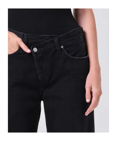 Agolde Arc Criss Cross Jean In Phase In Black