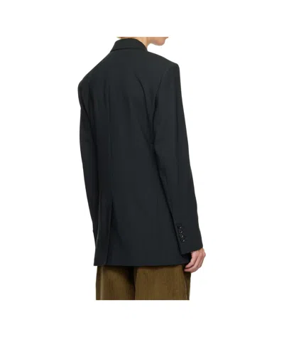 Ami Alexandre Mattiussi Wool Double-breasted Suit Jacket In Black