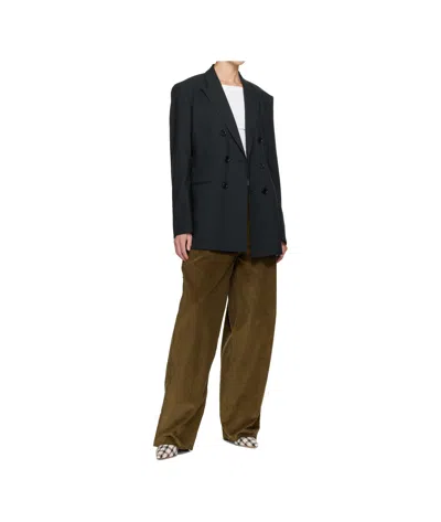 Ami Alexandre Mattiussi Wool Double-breasted Suit Jacket In Black