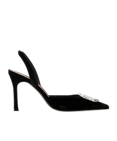 Amina Muaddi Pointed-toe High Heels In Black