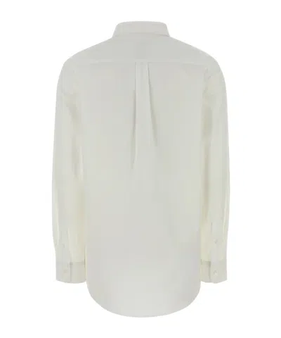 Apc White Poplin Shirt In White