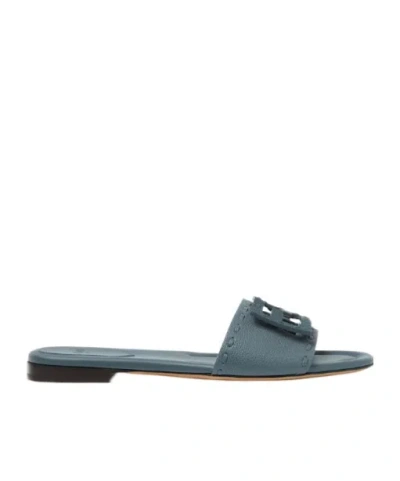 Fendi Baguette Ff Slip-on Slides In Multi