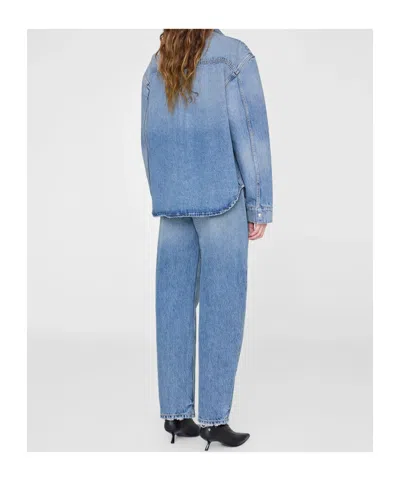 Anine Bing Paxton Shirt In Blue