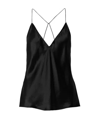 Nili Lotan Emile Silk-charmeuse Camisole In Black