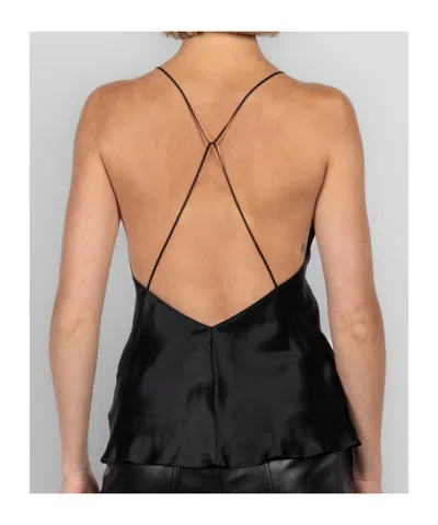 Nili Lotan Emile Silk-charmeuse Camisole In Black