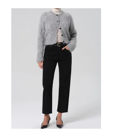 Citizen Of Humanity Delfina High-rise Straight-leg Jeans In Black