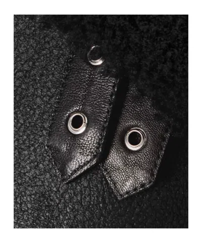 Nour Hammour Portia Shearling Jacket In Black