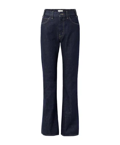 Nili Lotan High-waisted Straight Leg Jeans In Blue