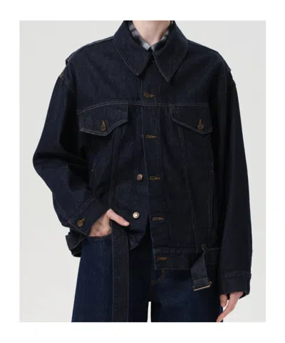 Agolde Merritt Jacket In Blue