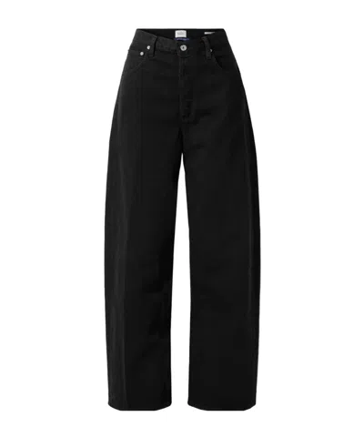Citizen Of Humanity Citizens Of Humanity Paloma Wide-leg Corduroy Jeans In Black