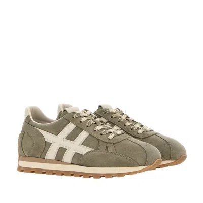 Hogan H671 86er Lace-up Fastening Sneakers In Gray