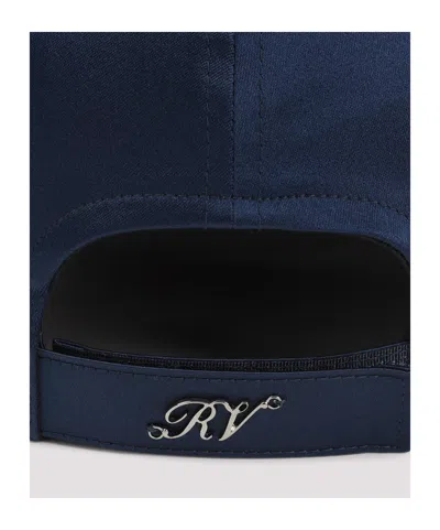 Roger Vivier Embellished Baseball Cap In Blue