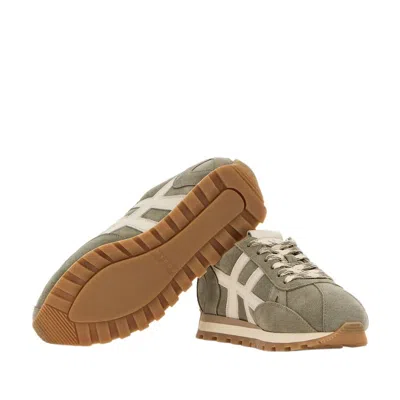 Hogan H671 86er Lace-up Fastening Sneakers In Gray