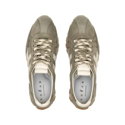 Hogan H671 86er Lace-up Fastening Sneakers In Gray