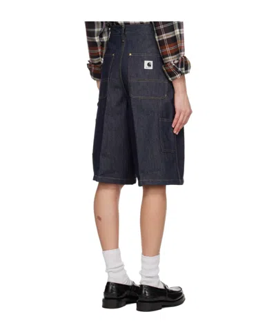 Carhartt Denim Shorts With Belt Loops In Blue