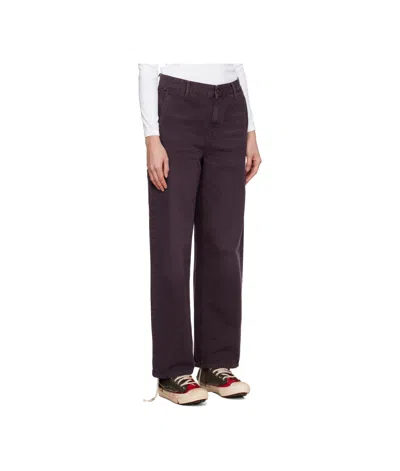 Carhartt Pierce Trousers In Purple