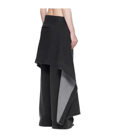 Jean Paul Gaultier Laurier Stamp Jogging Sweatpants In Black