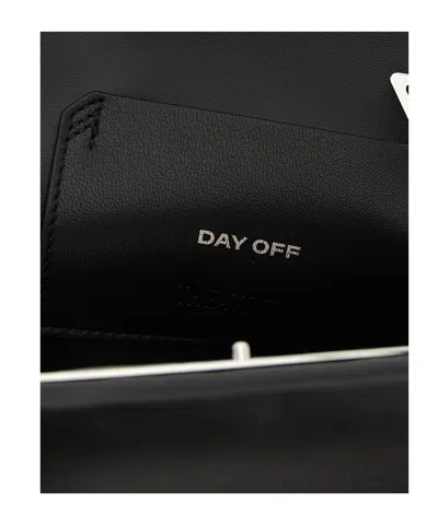 Attico Day Off Clutch Bag In Black