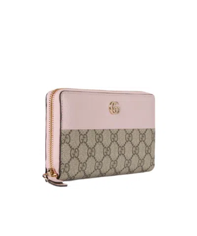 Gucci Gg Marmont Bi-color Zip Around Wallet