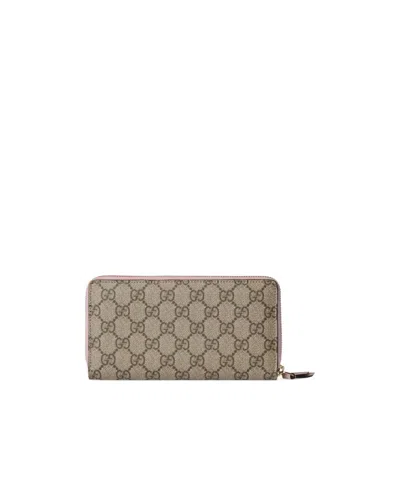 Gucci Gg Marmont Bi-color Zip Around Wallet