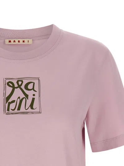 Marni Printed T-shirt In Pink