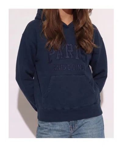 Anine Bing Long-sleeved Sweatshirt In Blue