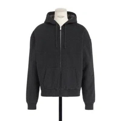 Dior Zip-up Hoodie In Gray