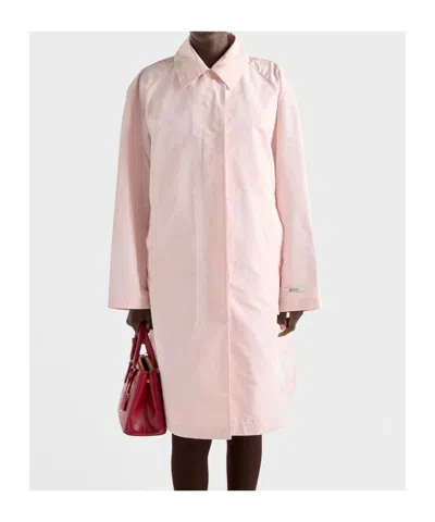 Prada Technical Taffeta Coat In Pink