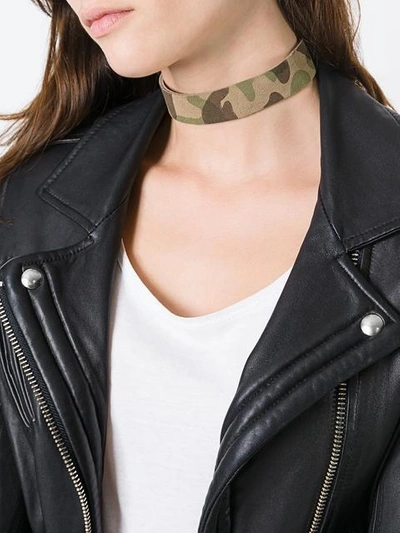 Shop Manokhi 'karmen' Choker In Green