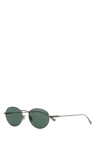 Saint Laurent Ruthenium Metal Sl 799 Sunglasses In Green